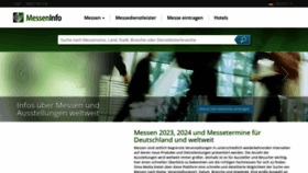 What Messeninfo.de website looked like in 2023 (1 year ago)
