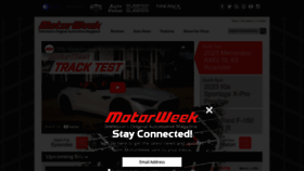 What Motorweek.org website looked like in 2023 (1 year ago)