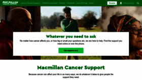 What Macmillan.org.uk website looked like in 2023 (1 year ago)