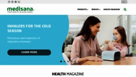 What Medisana.com website looked like in 2023 (1 year ago)
