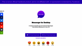 What Messengerfordesktop.com website looked like in 2023 (1 year ago)