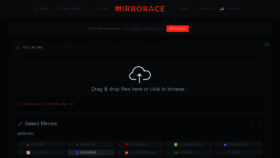 What Mirrorace.org website looked like in 2023 (1 year ago)