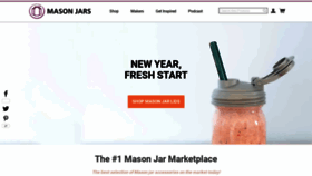 What Masonjars.com website looked like in 2023 (1 year ago)