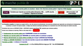 What Marche-public.fr website looked like in 2023 (1 year ago)