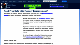 What Memory-improvement-tips.com website looked like in 2023 (1 year ago)