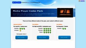 What Mediaplayercodecpack.com website looked like in 2023 (1 year ago)