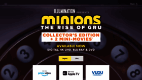 What Minionsmovie.com website looked like in 2023 (1 year ago)