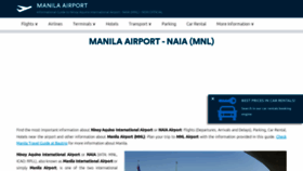 What Manila-airport.net website looked like in 2023 (1 year ago)