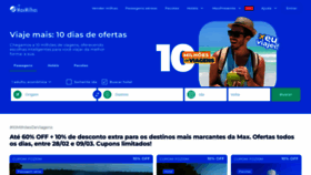 What Maxmilhas.com.br website looked like in 2023 (1 year ago)