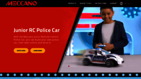 What Meccano.com website looked like in 2023 (1 year ago)