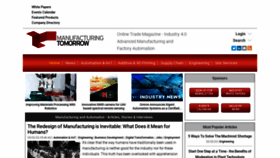 What Manufacturingtomorrow.com website looked like in 2023 (1 year ago)