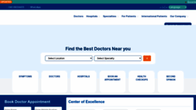 What Medicoverhospitals.in website looked like in 2023 (1 year ago)