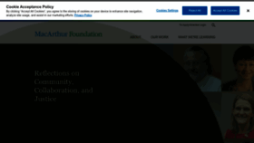 What Macfdn.org website looked like in 2023 (3 years ago)