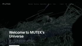 What Mutek.org website looked like in 2023 (1 year ago)