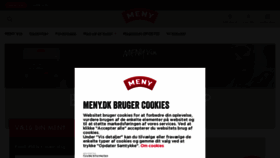 What Meny.dk website looked like in 2023 (1 year ago)
