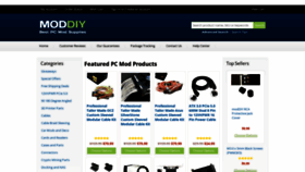 What Moddiy.com website looked like in 2023 (1 year ago)