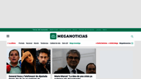 What Meganoticias.cl website looked like in 2023 (1 year ago)