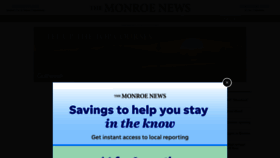 What Monroenews.com website looked like in 2023 (1 year ago)