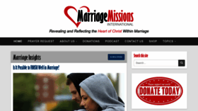 What Marriagemissions.com website looked like in 2023 (1 year ago)