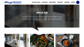 What Melk.no website looked like in 2023 (1 year ago)