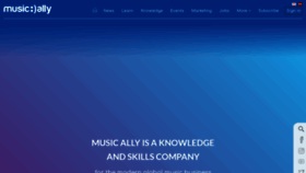 What Musically.com website looked like in 2023 (1 year ago)