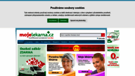 What Mojelekarna.cz website looked like in 2023 (1 year ago)