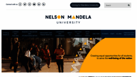 What Mandela.ac.za website looked like in 2023 (1 year ago)
