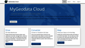 What Mygeodata.cloud website looked like in 2023 (1 year ago)