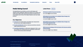 What Mediaratingcouncil.org website looked like in 2023 (1 year ago)