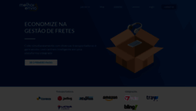 What Melhorenvio.com.br website looked like in 2023 (1 year ago)