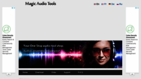 What Magicaudiotools.com website looked like in 2023 (1 year ago)