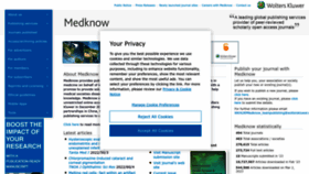 What Medknow.com website looked like in 2023 (1 year ago)