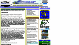 What Marathoner.com website looked like in 2023 (1 year ago)