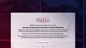 What Mightytravels.com website looked like in 2023 (1 year ago)
