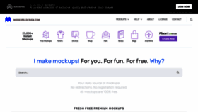 What Mockups-design.com website looked like in 2023 (1 year ago)