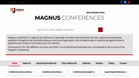 What Magnusconferences.com website looked like in 2023 (1 year ago)