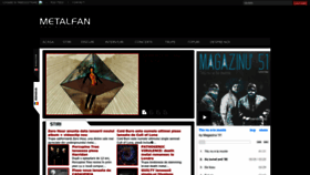 What Metalfan.ro website looked like in 2023 (1 year ago)