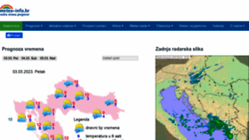 What Meteo-info.hr website looked like in 2023 (1 year ago)