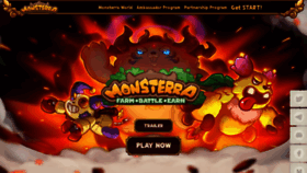 What Monsterra.io website looked like in 2023 (1 year ago)