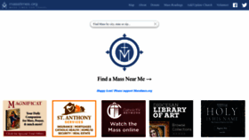 What Masstimes.org website looked like in 2023 (3 years ago)