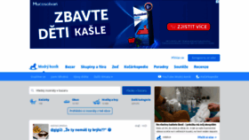 What Modrykonik.cz website looked like in 2023 (1 year ago)