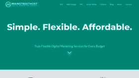 What Mainstreethost.com website looked like in 2023 (2 years ago)