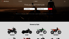 What Motohunt.com website looked like in 2023 (1 year ago)
