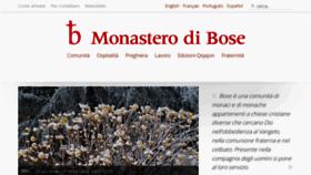 What Monasterodibose.it website looked like in 2023 (1 year ago)