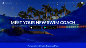 What Myswimpro.com website looked like in 2023 (1 year ago)