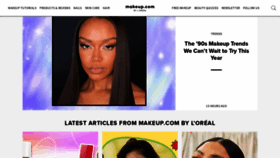 What Makeup.com website looked like in 2023 (1 year ago)