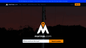 What Marinas.com website looked like in 2023 (1 year ago)