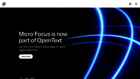What Microfocus.com website looked like in 2023 (1 year ago)