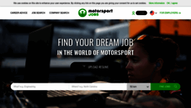 What Motorsportjobs.com website looked like in 2023 (1 year ago)