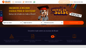What Melhorescola.com.br website looked like in 2023 (1 year ago)